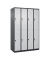 CP Spind Classic Plus anthrazitgrau, lichtgrau 080300-40-S10011, 8 Schließfächer 120,0 x 50,0 x 185,0 cm