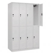 CP Spind Classic Plus verkehrswei&szlig; 080300-40-S10012, 8 Schlie&szlig;f&auml;cher 120,0 x 50,0 x 185,0 cm