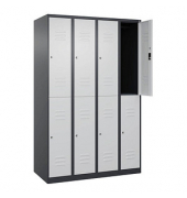 CP Spind Classic Plus anthrazitgrau, lichtgrau 080300-40-S10022, 8 Schließfächer 120,0 x 50,0 x 185,0 cm
