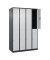 CP Spind Classic Plus anthrazitgrau, lichtgrau 080300-40-S10022, 8 Schließfächer 120,0 x 50,0 x 185,0 cm