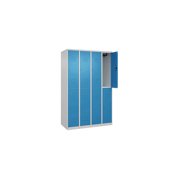 4067521370049 - Spind Classic Plus lichtblau lichtgrau 080300-40-S10030 8 Schließfächer 1200 x 500 x 1850 cm 4067521370049 C+P-Möbel 4067521370049 - Spind Classic Plus lichtblau lichtgrau 080300-40-S10030 8 Schließfächer 1200 x 500 x 1850 cm 4067521370049 C+P-Möbel
