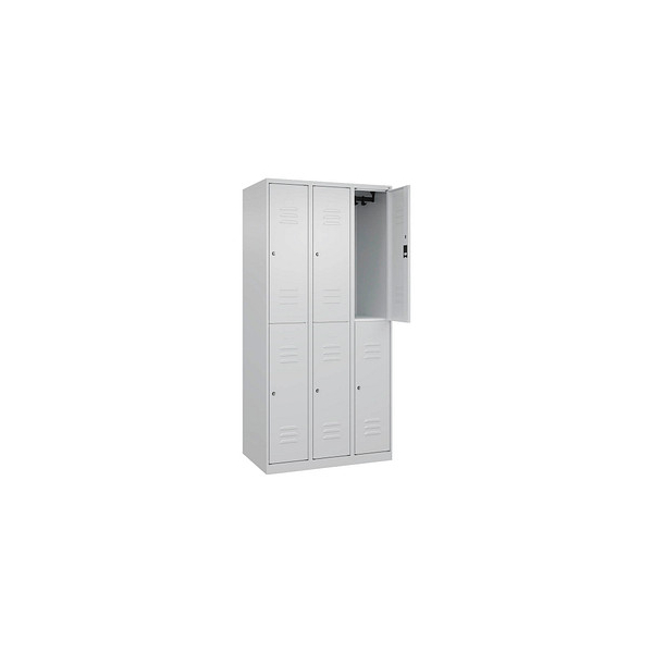 4067521370124 - Spind Classic Plus lichtgrau 080300-30-S10032 6 Schließfächer 900 x 500 x 1850 cm 4067521370124 C+P-Möbel 4067521370124 - Spind Classic Plus lichtgrau 080300-30-S10032 6 Schließfächer 900 x 500 x 1850 cm 4067521370124 C+P-Möbel