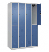 CP Spind Classic Plus lichtgrau, fernblau 080300-40-S10032, 8 Schließfächer 120,0 x 50,0 x 185,0 cm