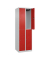 CP Spind Classic Plus lichtgrau, verkehrsrot 080300-20-S10040, 4 Schließfächer 60,0 x 50,0 x 185,0 cm