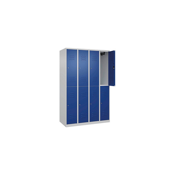 4067521370858 - Spind Classic Plus lichtgrau enzianblau 080300-40-S10039 8 Schließfächer 1200 x 500 x 1850 cm 4067521370858 C+P-Möbel 4067521370858 - Spind Classic Plus lichtgrau enzianblau 080300-40-S10039 8 Schließfächer 1200 x 500 x 1850 cm 4067521370858 C+P-Möbel