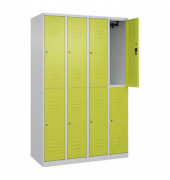 CP Spind Classic Plus clowngrün, lichtgrau 080300-40-S10046, 8 Schließfächer 120,0 x 50,0 x 185,0 cm