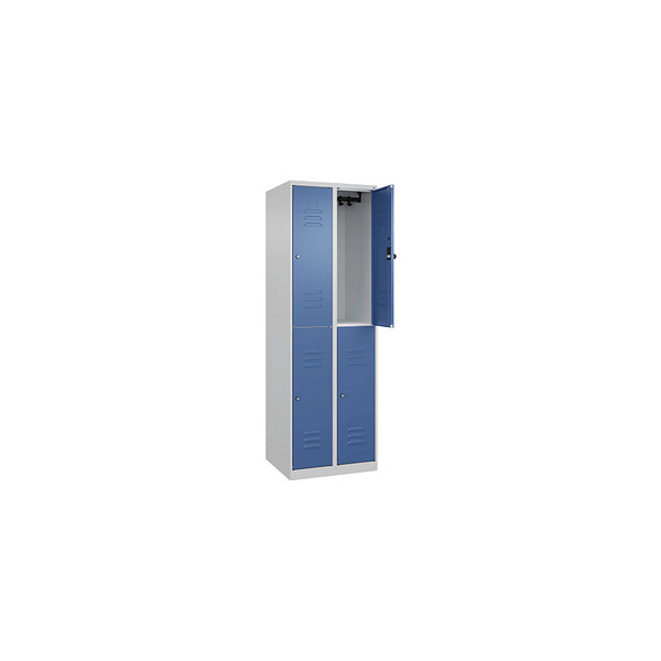 4067521372111 - Spind Classic Plus lichtgrau fernblau 080300-20-S10054 4 Schließfächer 600 x 500 x 1850 cm 4067521372111 C+P-Möbel 4067521372111 - Spind Classic Plus lichtgrau fernblau 080300-20-S10054 4 Schließfächer 600 x 500 x 1850 cm 4067521372111 C+P-Möbel