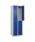 CP Spind Classic Plus lichtgrau, enzianblau 080300-20-S10055, 4 Schließfächer 60,0 x 50,0 x 185,0 cm
