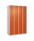 CP Spind Classic Plus reinorange, lichtgrau 080300-40-S10061, 8 Schließfächer 120,0 x 50,0 x 185,0 cm