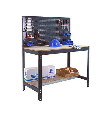 Simonrack Werkbank SIMONWORK anthrazit 121,0 x 61,0 x 144,5 cm