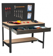 Werkbank SIMONWORK anthrazit 1 Schublade 151,0 x 61,0 x 144,5 cm
