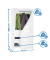 Simonrack Stoffschrank CLICK & KEEP, 8435104918371 weiß 100,0 x 50,0 x 200,0 cm