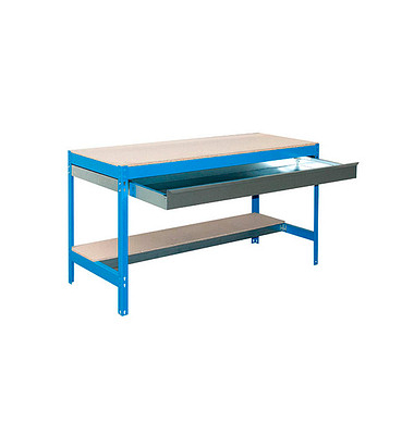 Simonrack Werkbank SIMONWORK blau 1 Schublade 151,0 x 76,0 x 84,2 cm
