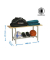 Simonrack Garderobenbank mit Schuhrost SIMONLOCKER 8435104936436 braun, grau Metall 100,0 cm