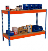 Simonrack Werkbank SIMONWORK BASIC 2 orange, blau 120,0 x 60,0 x 90,0 cm