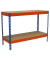 Simonrack Werkbank SIMONWORK BASIC 2 orange, blau 120,0 x 60,0 x 90,0 cm
