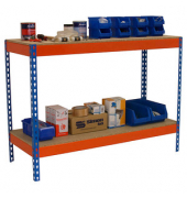 Simonrack Werkbank SIMONWORK BASIC 2 orange, blau 120,0 x 75,0 x 90,0 cm