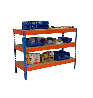 Simonrack Werkbank SIMONWORK BASIC 3 orange, blau 120,0 x 60,0 x 90,0 cm