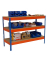 Simonrack Werkbank SIMONWORK BASIC 3 orange, blau 120,0 x 60,0 x 90,0 cm