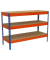 Simonrack Werkbank SIMONWORK BASIC 3 orange, blau 120,0 x 60,0 x 90,0 cm