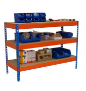 Simonrack Werkbank SIMONWORK BASIC 3 orange, blau 150,0 x 60,0 x 90,0 cm
