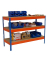 Simonrack Werkbank SIMONWORK BASIC 3 orange, blau 120,0 x 90,0 x 90,0 cm