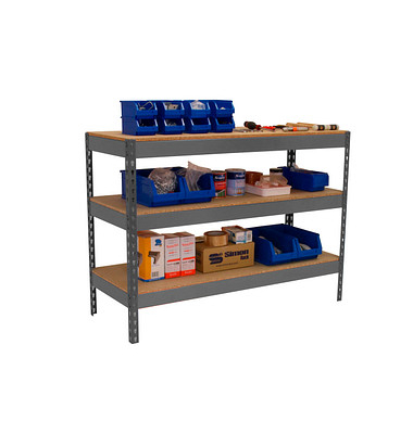 Simonrack Werkbank SIMONWORK BASIC 3 grau 150,0 x 60,0 x 90,0 cm