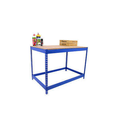 Simonrack Werkbank SIMONWORK BASIC 1 blau 210,0 x 60,0 x 90,0 cm