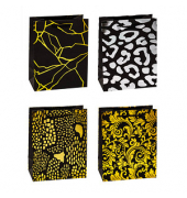Geschenktasche 89014-SG PREMIUM DESIGN, allgemein, Kunststoffkordel, 4 Motive sortiert, 18cm x 23cm