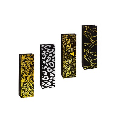 Geschenktasche 89284-SG PREMIUM DESIGN, allgemein, Kunststoffkordel, sortiert, 12cm x 38cm