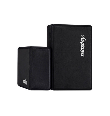 relaxdays Yogablock schwarz