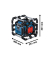BOSCH Professional GPB 18V-5 C Baustellenradio blau, schwarz