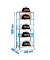 Simonrack Schwerlastregal MADERCLICK 5 8435104912782 orange, blau, braun 90,0 x 50,0 x 180,0 cm