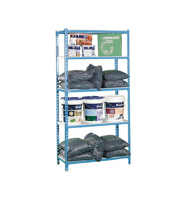 Simonrack Schwerlastregal SIMONCLICK SUPERPLUS 5 8435104937006 blau, weiß 110,0 x 40,0 x 200,0 cm