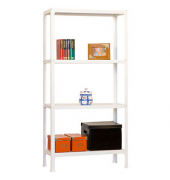 Simonrack Schwerlastregal SIMONHOME CLICK PLUS 4 8435104938942 weiß 100,0 x 30,0 x 160,0 cm