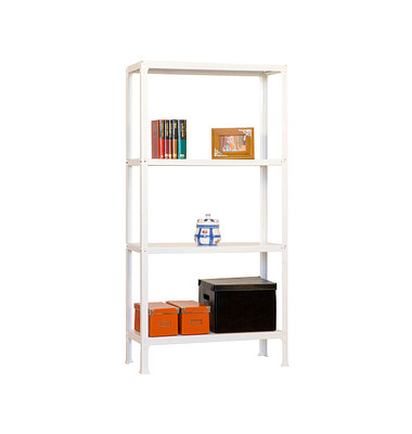 Simonrack Schwerlastregal SIMONHOME CLICK PLUS 4 8435104938942 weiß 100,0 x 30,0 x 160,0 cm