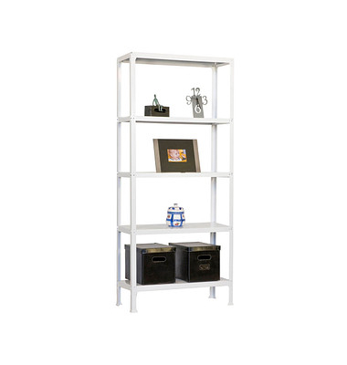 Simonrack Schwerlastregal SIMONHOME CLICK PLUS 5 8435104938980 weiß 100,0 x 30,0 x 180,0 cm