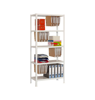 Simonrack Schwerlastregal FILECLICK MINI 5 8435104939383 weiß 80,0 x 36,0 x 180,0 cm