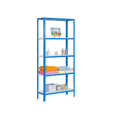Simonrack Schwerlastregal SIMONHOME CLICK COLOR MINI 5 8435104940174 blau, weiß 80,0 x 30,0 x 160,0 cm