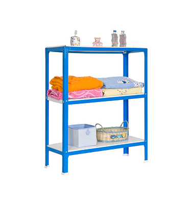 Simonrack Schwerlastregal SIMONHOME CLICK COLOR PLUS 3 8435104940259 blau, weiß 100,0 x 30,0 x 90,0 cm