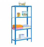 Simonrack Schwerlastregal SIMONHOME CLICK COLOR PLUS 4 8435104940334 blau, weiß 100,0 x 30,0 x 160,0 cm