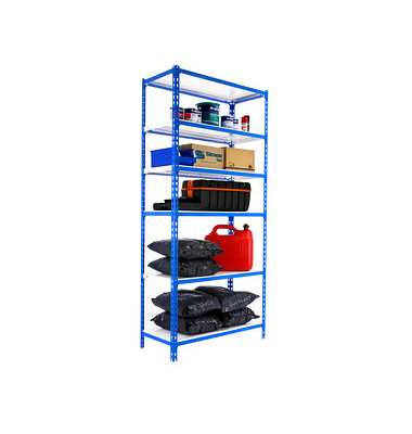 Simonrack Schwerlastregal SIMONCLICK SUPERPLUS 6 8435104954140 blau, weiß 110,0 x 50,0 x 250,0 cm