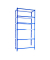 Simonrack Schwerlastregal SIMONCLICK SUPERPLUS 6 8435104954140 blau, weiß 110,0 x 50,0 x 250,0 cm