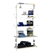 Simonrack Schwerlastregal MADERCLICK 5 8435104974599 weiß, braun 90,0 x 40,0 x 180,0 cm