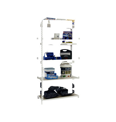 Simonrack Schwerlastregal MADERCLICK 5 8435104974612 weiß 90,0 x 50,0 x 180,0 cm