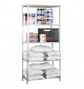 Simonrack Schwerlastregal MADERCLICK SUPERPLUS 5 8435104974704 silber, braun 110,0 x 50,0 x 200,0 cm