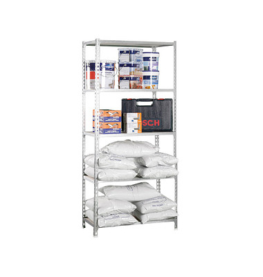 Simonrack Schwerlastregal MADERCLICK SUPERPLUS 5 8435104974704 silber, braun 110,0 x 50,0 x 200,0 cm
