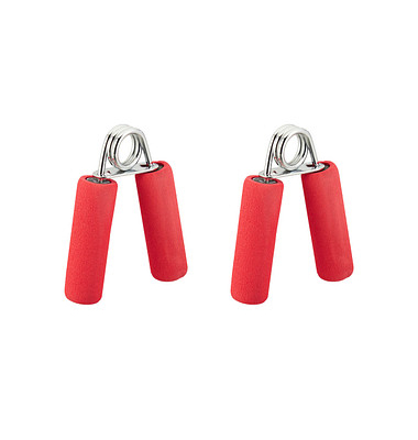 relaxdays Fingertrainer rot, silber