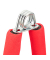 relaxdays Fingertrainer rot, silber