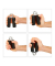 relaxdays Fingertrainer schwarz, silber